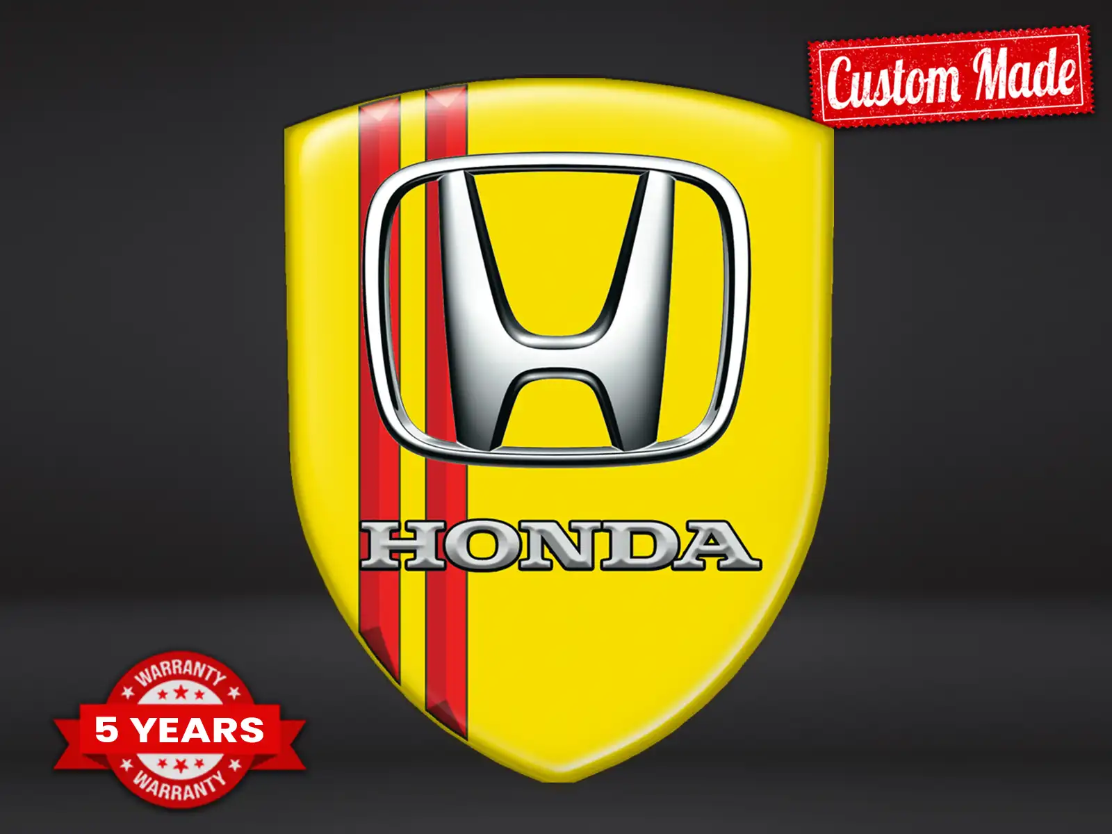 Honda Fensteraufkleber Racing Design Professionell